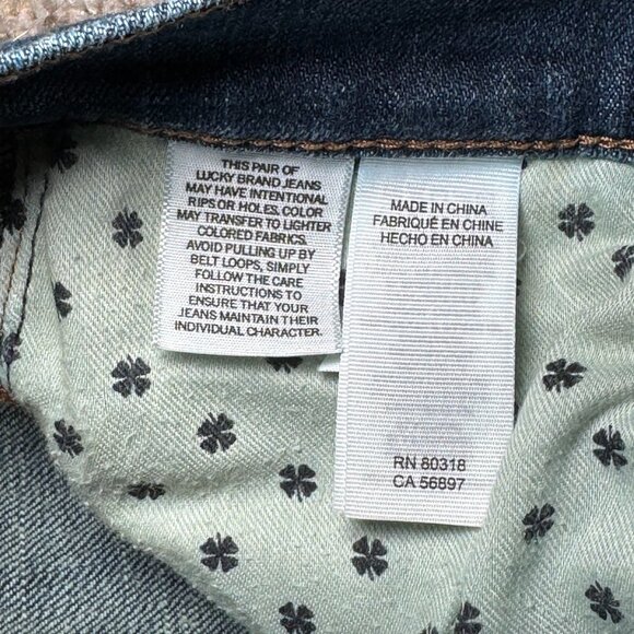 Lucky Brand 221 Straight Jeans 34/34 Dark Wash 98% cotton classic Men's pants - Picture 4 of 7